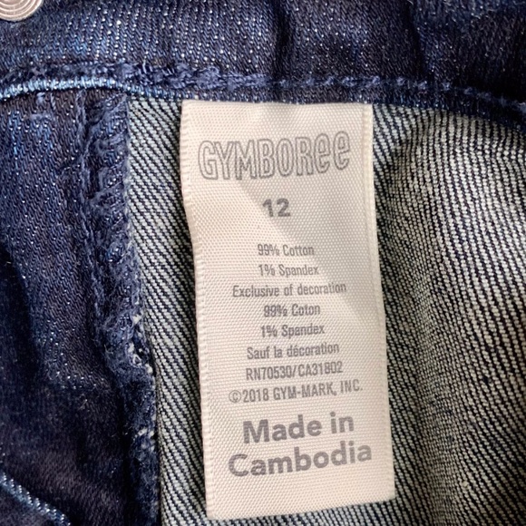 ⭐️ 3/$45 GYMBOREE Cropped Skinny Jeans with Side Stripe SIZE 12 - Picture 6 of 6